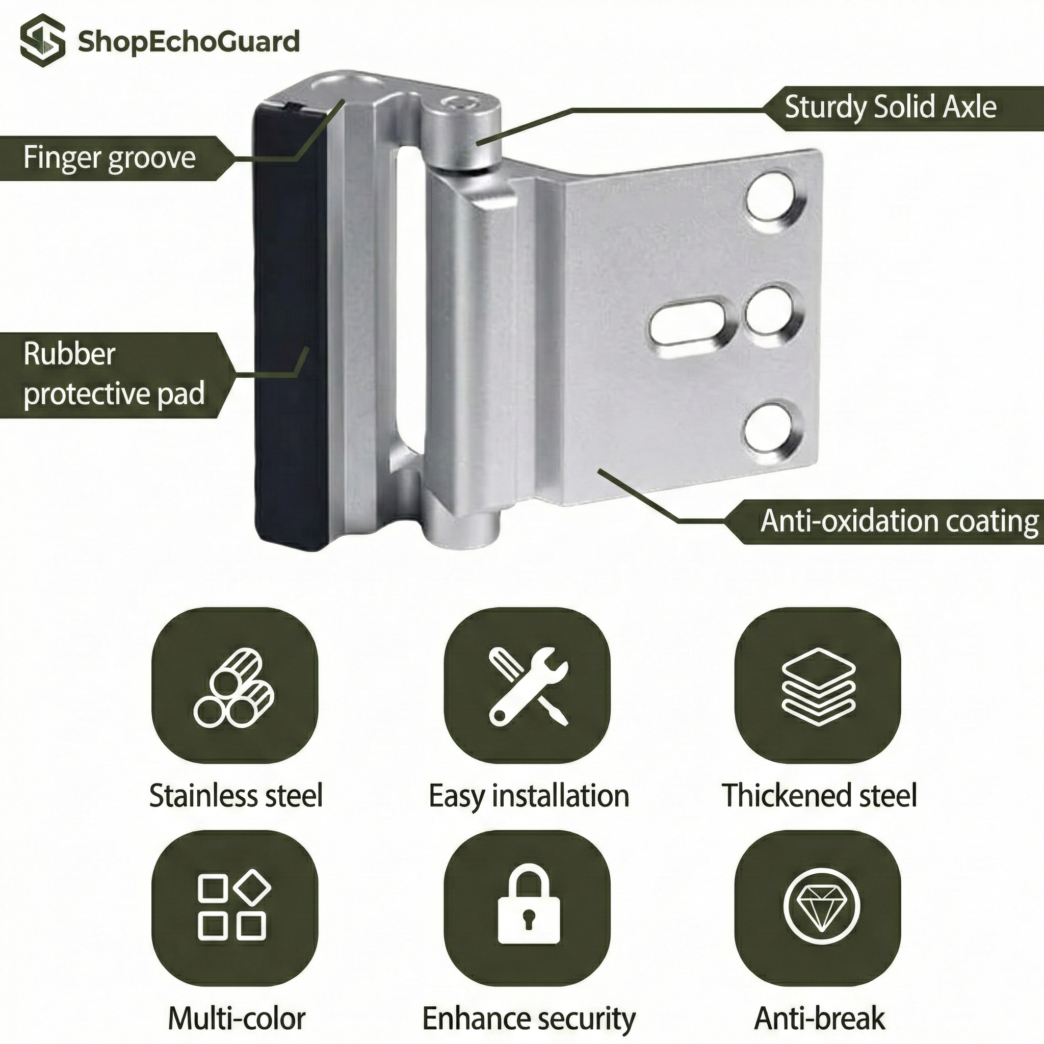 High-Security Door Reinforcement Lock