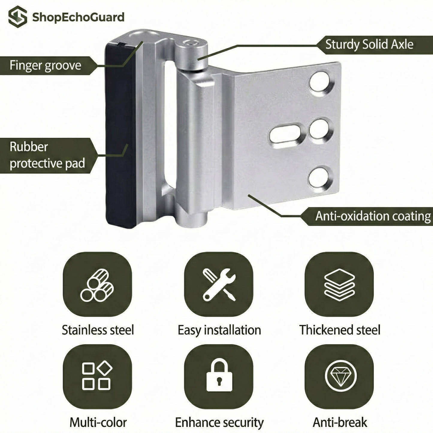 High-Security Door Reinforcement Lock